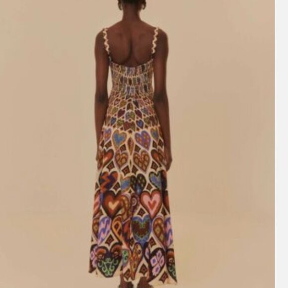 FARM Rio Multicolor Heart Pattern Dress - Picture 5 of 16